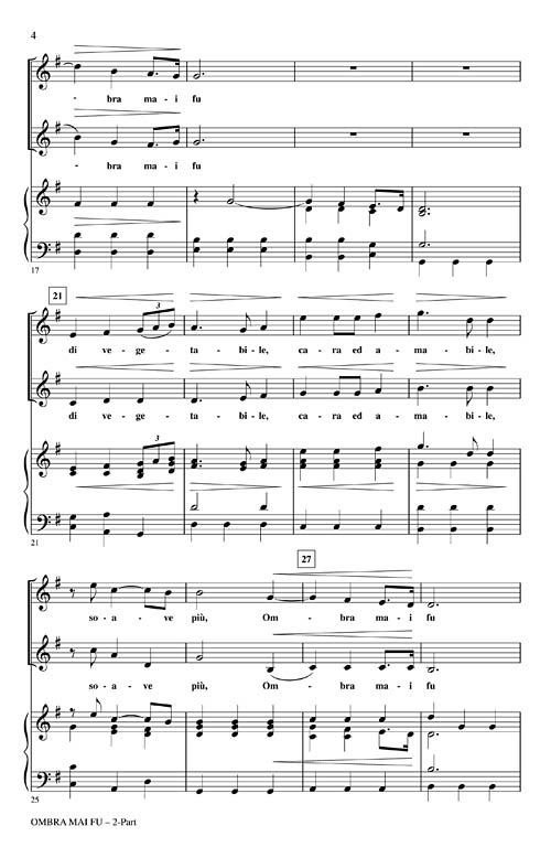 Ombra Mai Fu Sheet Music by Henry Leck (SKU 08747279) Stanton's