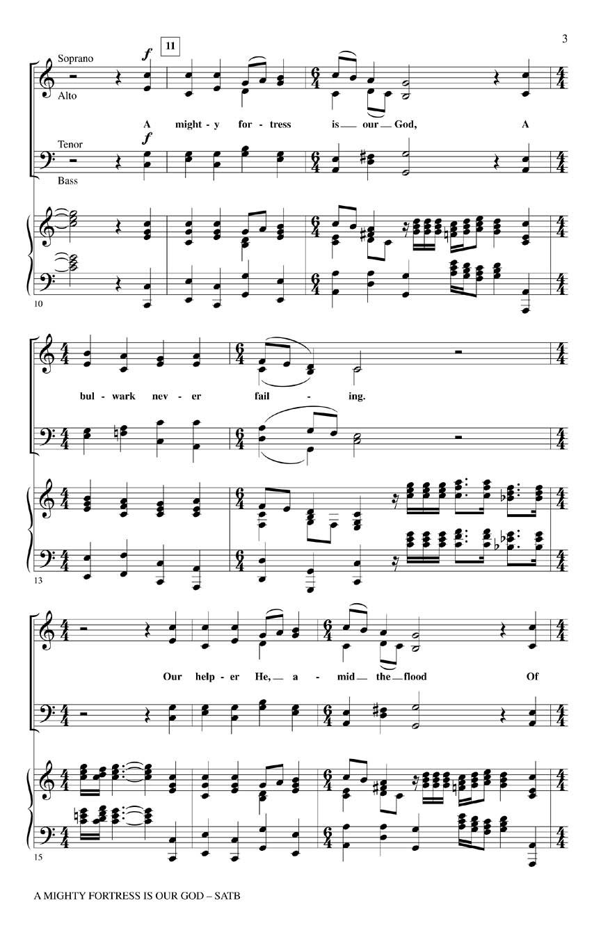 Close-look image for A Mighty Fortress Is Our God sheet music by Benjamin Harlan