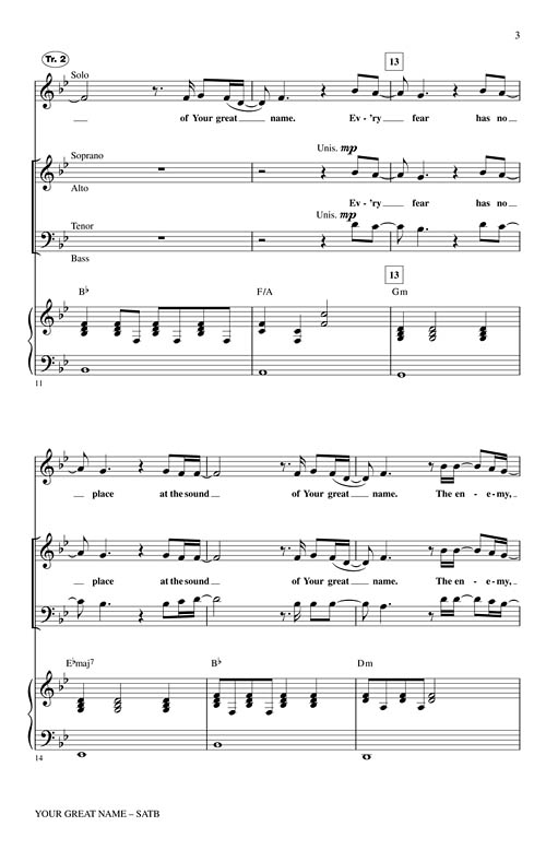 Your Great Name Sheet Music by Harold Ross (SKU: 08750437) - Stanton's ...