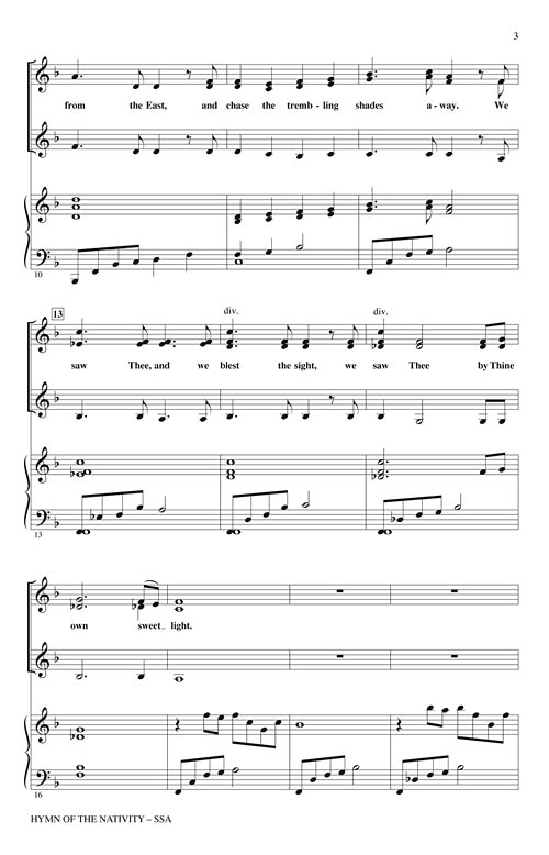 Hymn of The Nativity Sheet Music by John Purifoy (SKU 08753178