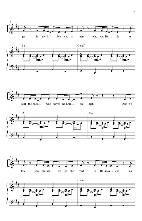 The Road To Damascus Sheet Music by Hal Wright (SKU 08753266