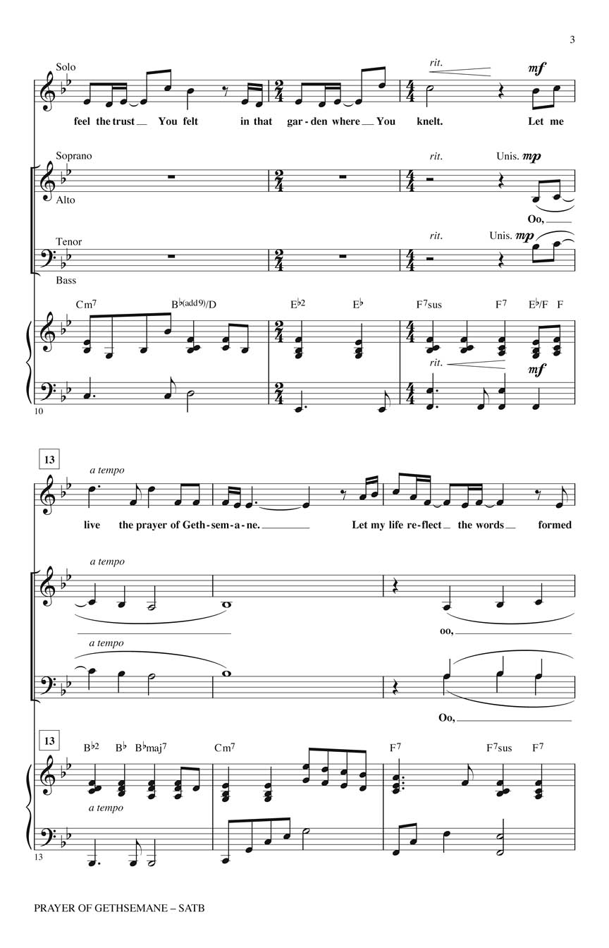 Prayer of Gethsemane Sheet Music by Robert Sterling (SKU: 08753450 ...