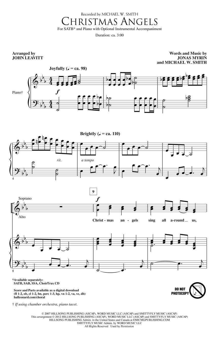 Christmas Angels Sheet Music by John Leavitt (SKU 08753975) Stanton