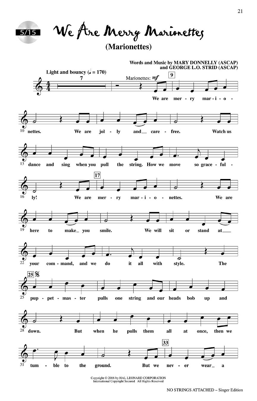 No Strings Attached (5Pack) Sheet Music by Donnelly/Strid (SKU