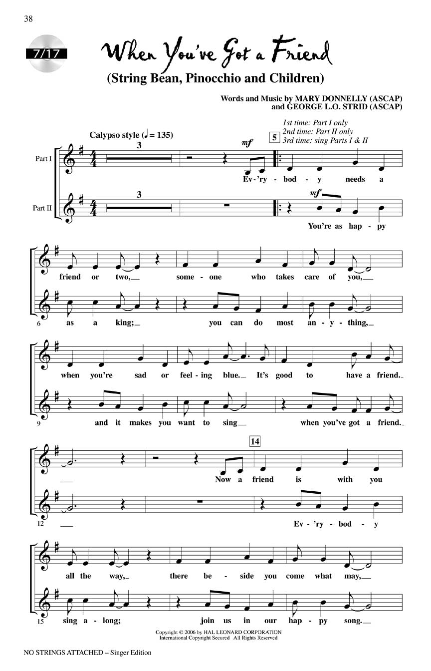 No Strings Attached (5Pack) Sheet Music by Donnelly/Strid (SKU