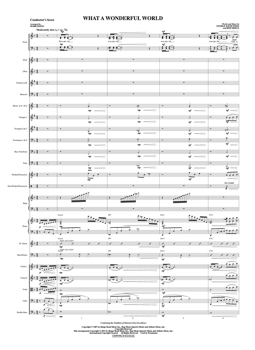 What a Wonderful World (Orchestra arr. Mark Hayes