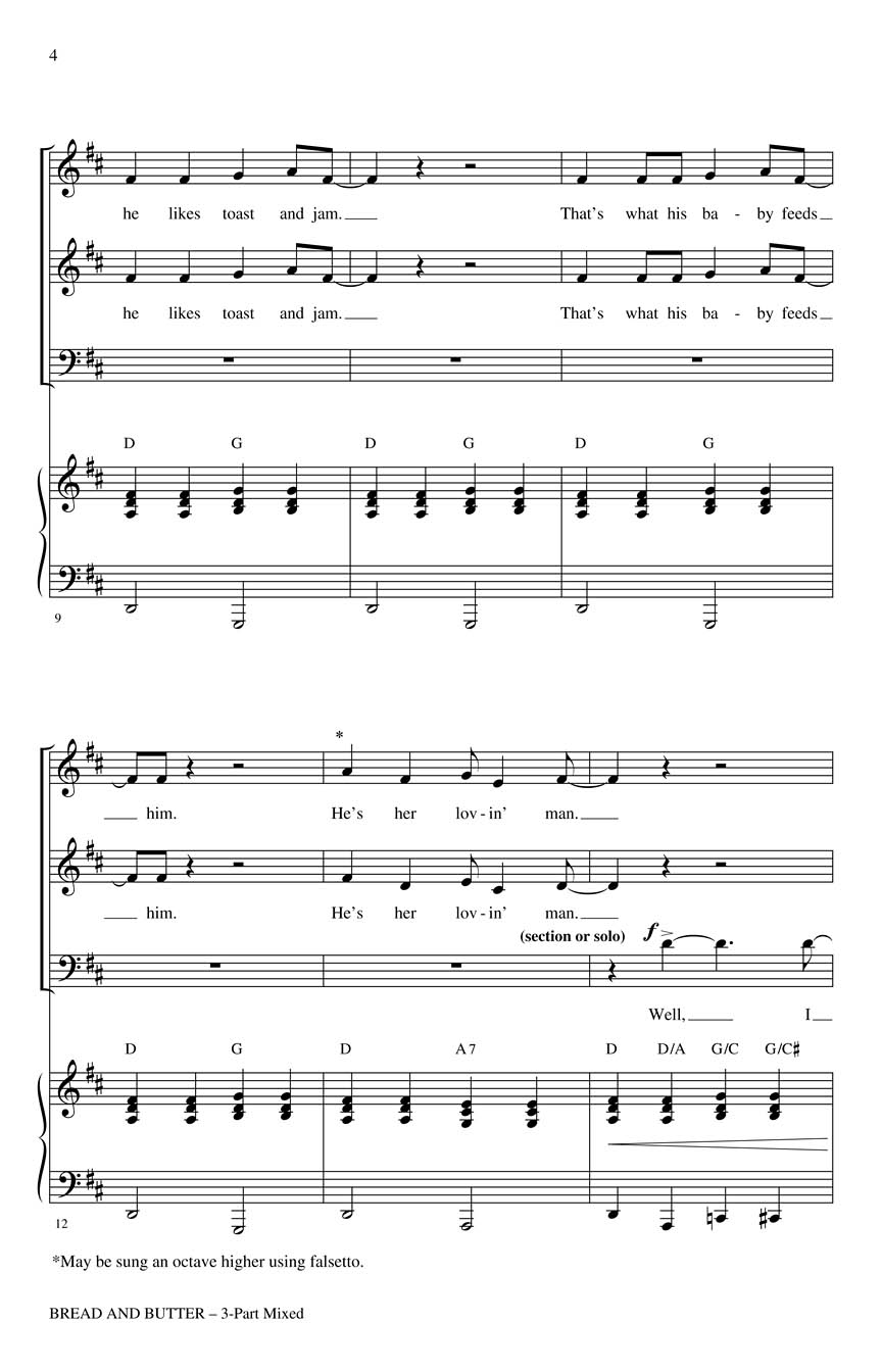 Bread and Butter Sheet Music by Greg Gilpin (SKU 35032489) Stanton's