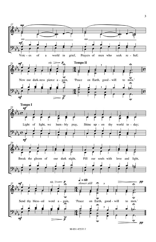 Peace On Earth Goodwill To Men Sheet Music by Wayland Rogers (SKU 48018847) Stanton's Sheet Music