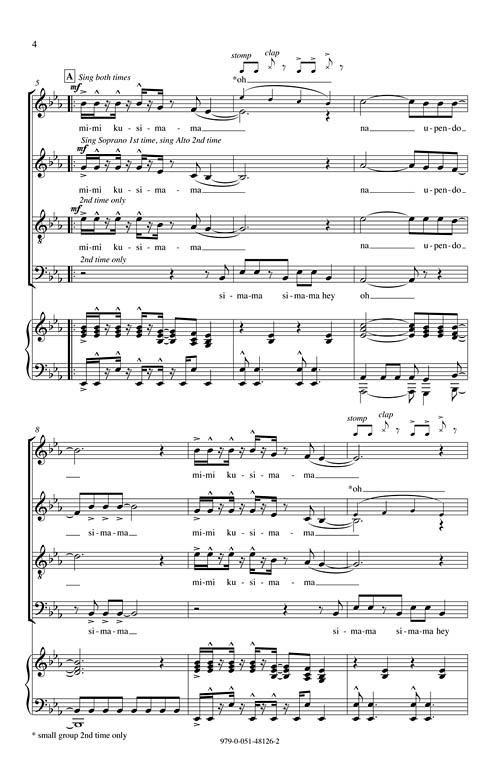 Kusimama (Stand Tall) Sheet Music by Jim Papoulis (SKU 48021235