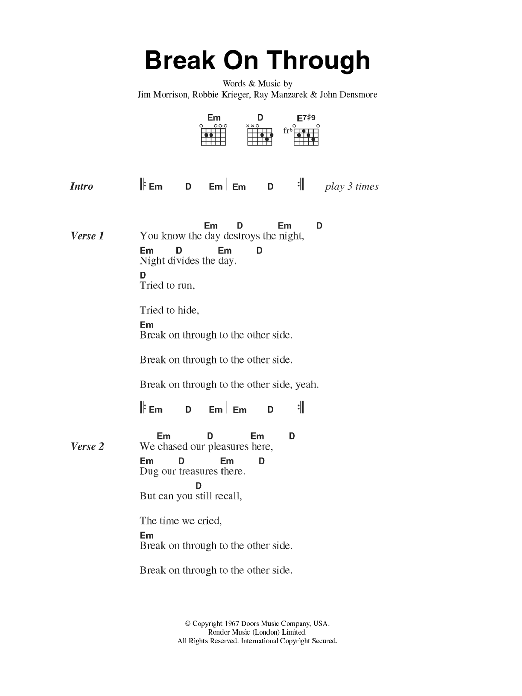 The Doors Search Results Sheet Music Direct