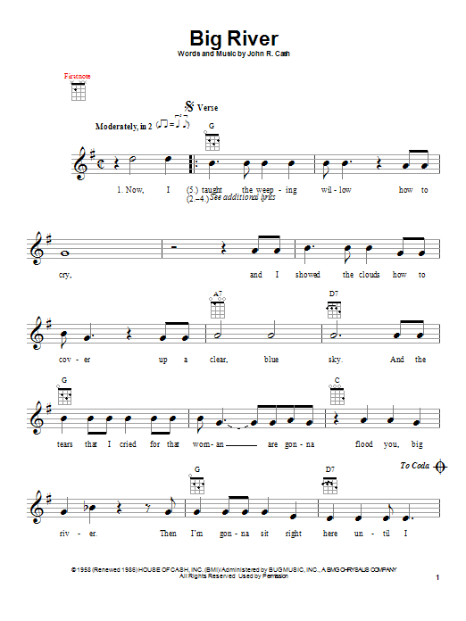 Big River Sheet Music Direct