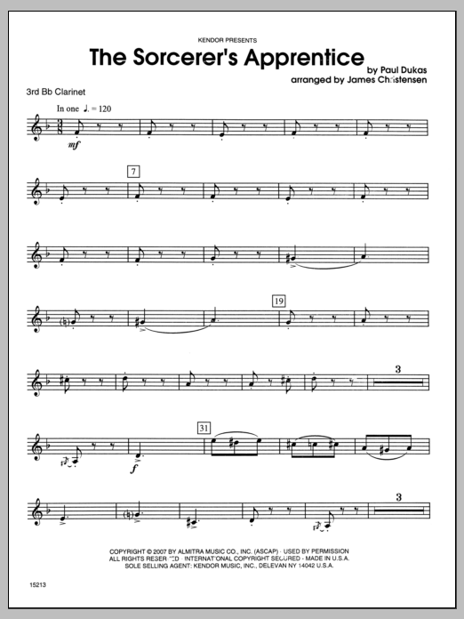 Sorcerer's Apprentice, The 3 Sheet Music Direct