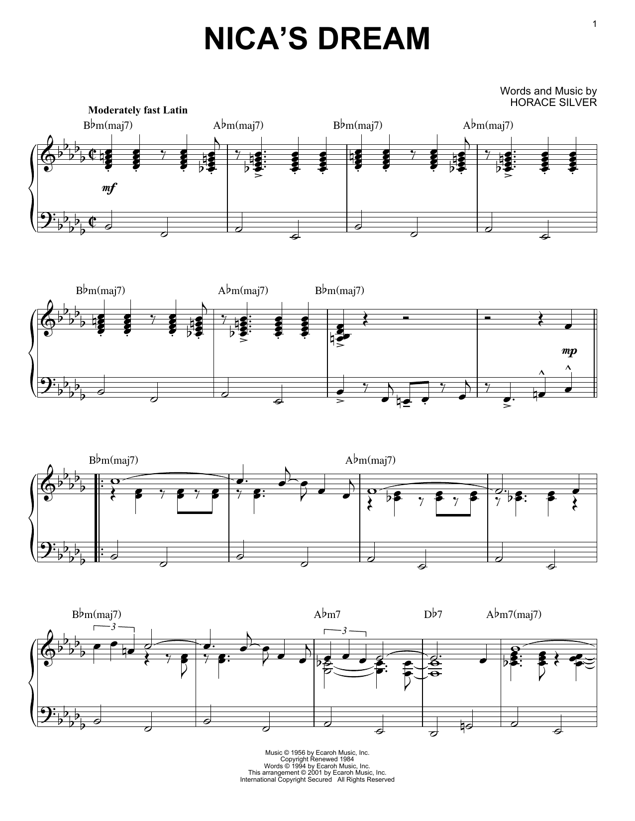 Nica's Dream Sheet Music