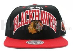 mitchell & ness chicago blackhawks snap-back Black