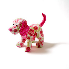 Pink Quilti Dog Calico Creature