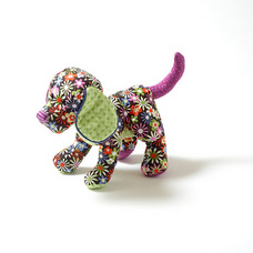 Calico Creatures Quilti Dog Multi Flowers