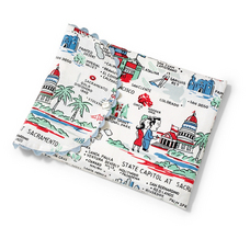 California Map Retro Tablecloth