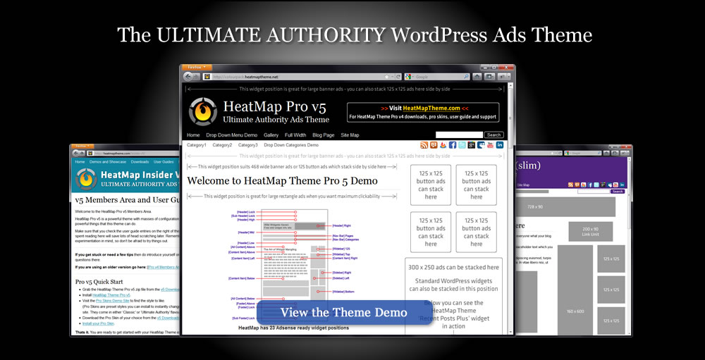 HeatMap Theme Pro v5 WordPress Theme for Adsense