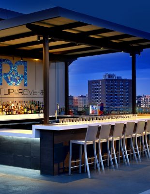 City Views of Boston from Rooftop@Revere