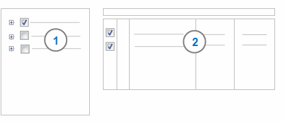 How to select project items in the Project Items dialog.