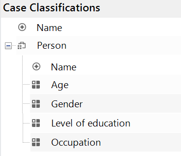 Person classification with attributes for Age, Gender, Level of Education and Occupation.