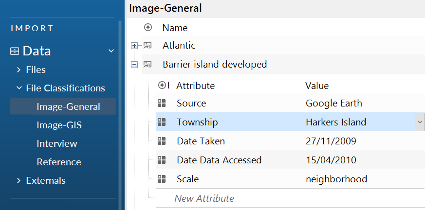 Barbara's case and her attributes displayed in List View.