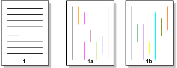 Coding Stripes printed on separate pages.