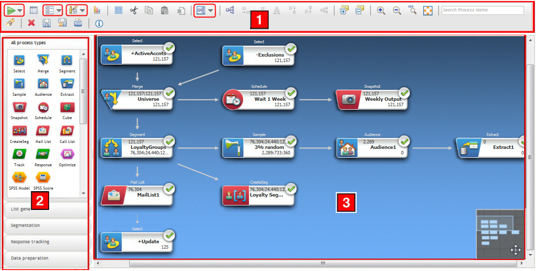 A flowchart open for editing