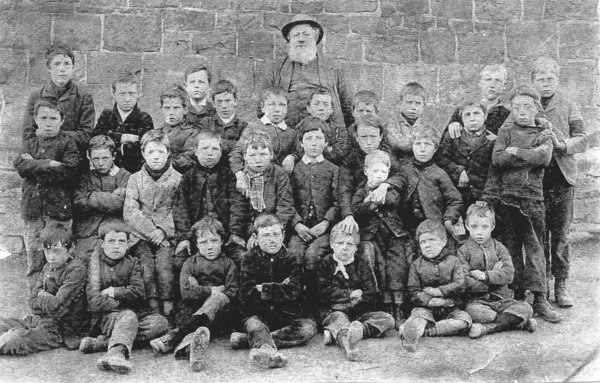 Boys at Worthen School: about 1887