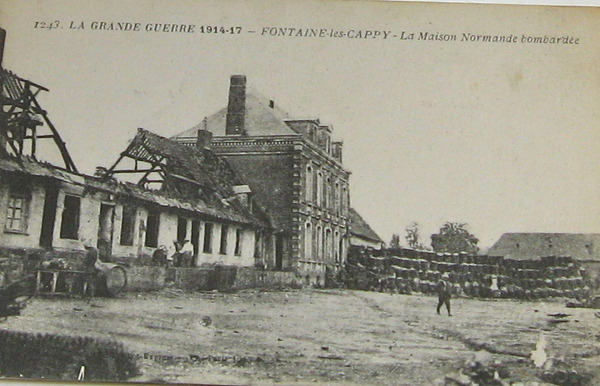 Normandy House bombed in the First World War