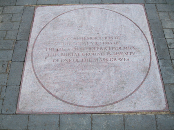 dedicated to the Bilston Cholera vicitms