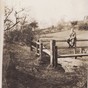Man on fence
