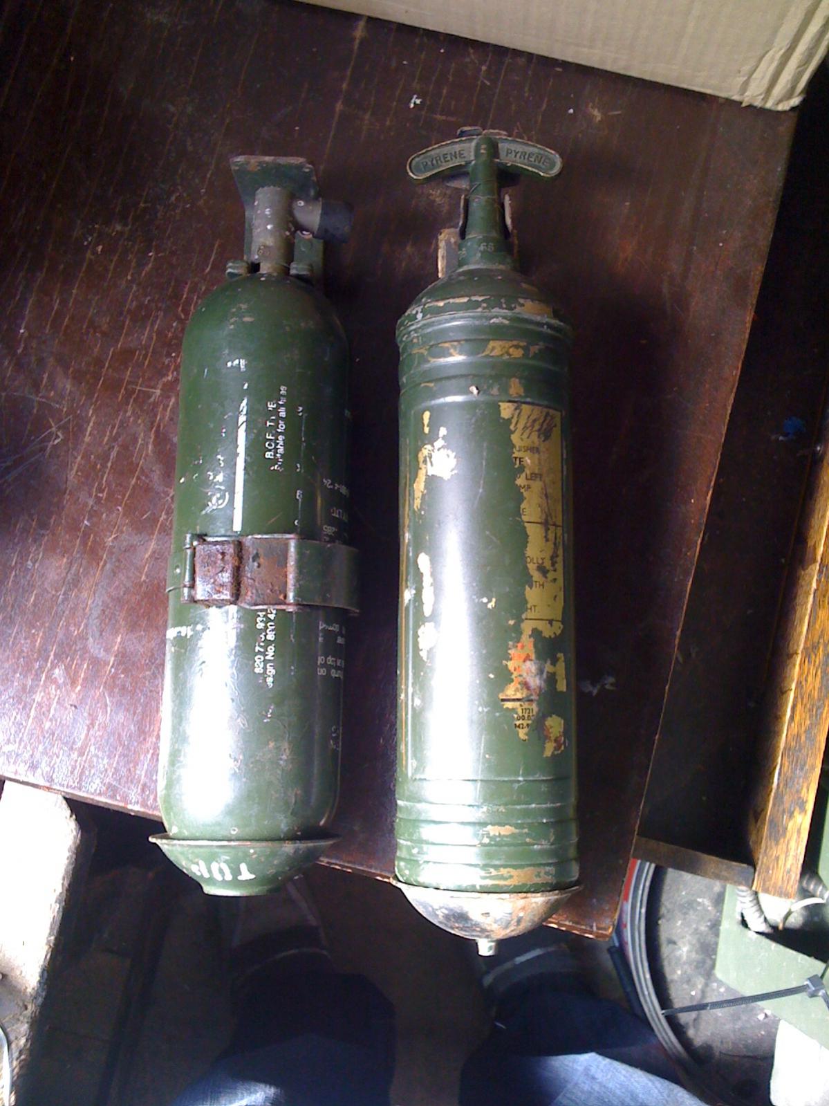 fire extinguishers British Vehicles HMVF Historic Military