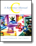 Book cover for 'C: A Reference Manual'