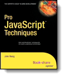 Book cover for 'Pro JavaScript Techniques'