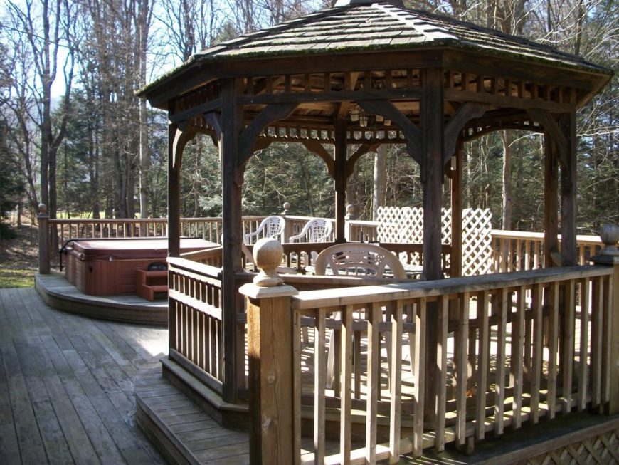 110 Gazebo Designs & Ideas Wood, Vinyl, Octagon, Rectangle and More