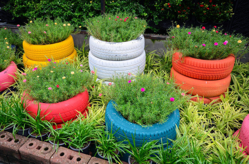 29 Flower Tire Planter Ideas for Your Yard (and Home)
