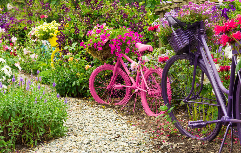 33 Bicycle Flower Planters for the Garden or Yard