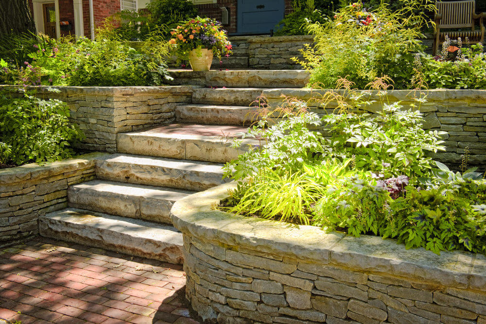 60 Outdoor Garden & Landscaping Step Ideas