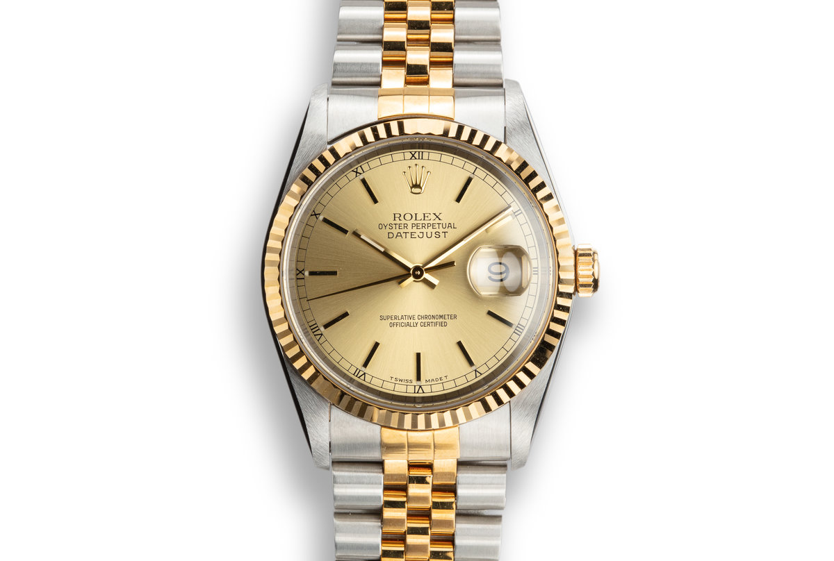 FS: 1997 Rolex Two-Tone DateJust 16233 Champagne Dial - Rolex