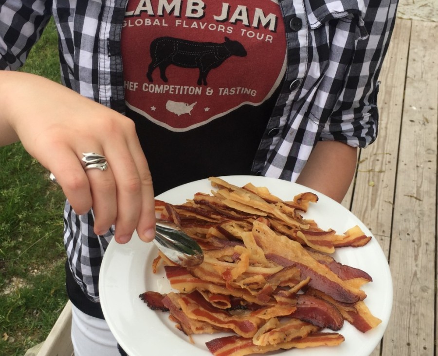 Bacon on bacon. (Source: www.zingermanscampbacon.com)