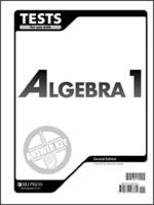 Algebra 1 Tests Answer Key 2nd Edition