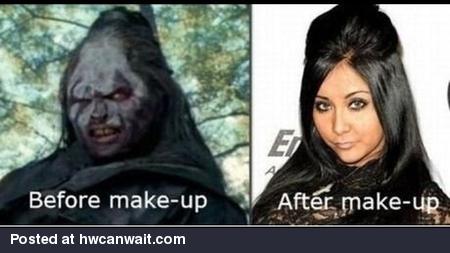 Snooki Before and After Make Up