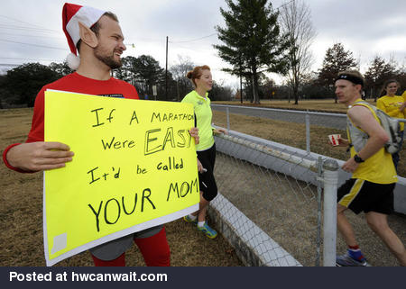 If a marathon were easy..