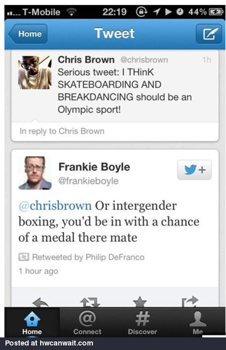 Chris Brown in the olympics?