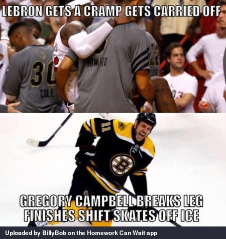 Hockey players are tougher