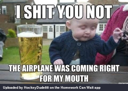 Drunk baby