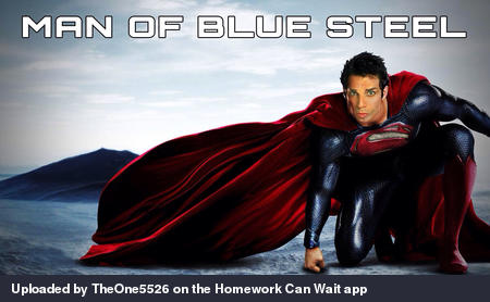 Man of blue steel