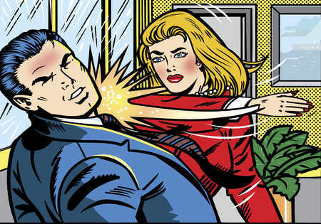 Woman-slapping-man