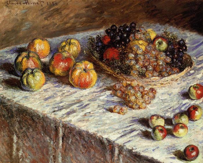 Monet-still-life-with-apples-and-grapes-1880